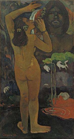 Paul Gauguin The Moon and the Earth (Hina tefatou, ', ', ', ', ', ', ', '), oil painting image